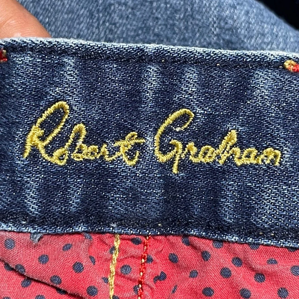 Robert Graham‎ Yates Jeans Mens 42 Blue Straight Leg Denim Premium Wash Luxury